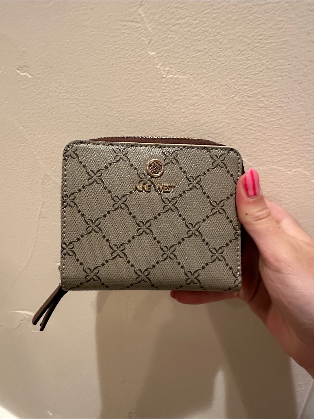 Nine West Monogram Zip Wallet